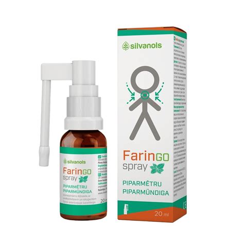 FarinGospray mėtų 20 ml - Silvanols