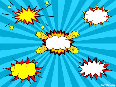 Comic Explosion Bubble Png Transparent Svg Vector Onlygfx