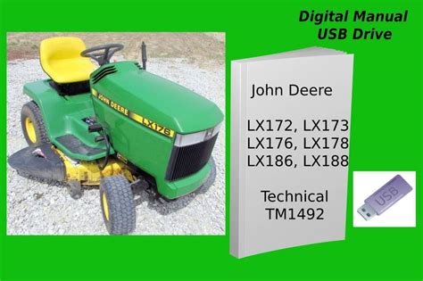 John Deere Lx172 Lx173 Lx176 Lx178 Lx186 Lx188 Lawn Tractor Manual See