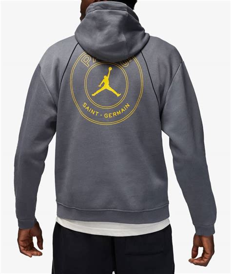 Grey Jordan Fleece Hoodie X Psg Svd