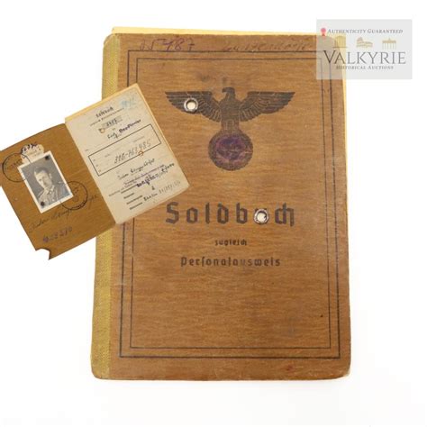 Sold At Auction German Wwii Nazi Heer Soldbuch