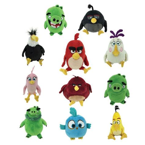 50 Agbd 6 Angry Birds Movie Licensed Plush 100 Power Pack Smartvending Quality Vending