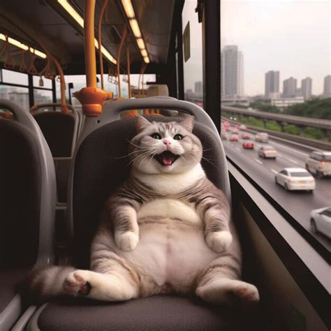 Premium Photo | FUNNY FAT CATS