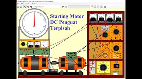 Starting Motor Dc Penguat Terpisah Youtube