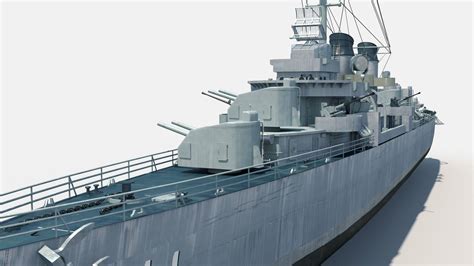 D Model Allen M Sumner Class Destroyer Vr Ar Low Poly Cgtrader