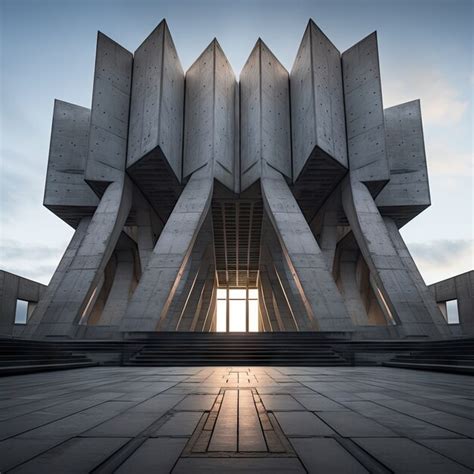 Free AI Image | Neo-brutalism inspired building