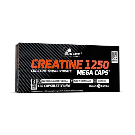 OLIMP KREATYNA CREATINE MEGA CAPS 1250mg MONOHYDRAT KREATYNY - 120 ...