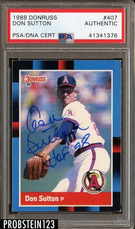 Auction Prices Realized Baseball Cards Donruss Don Sutton