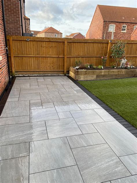 Kandla Grey Indian Sandstone Effect Outdoor Porcelain Paving Slabs