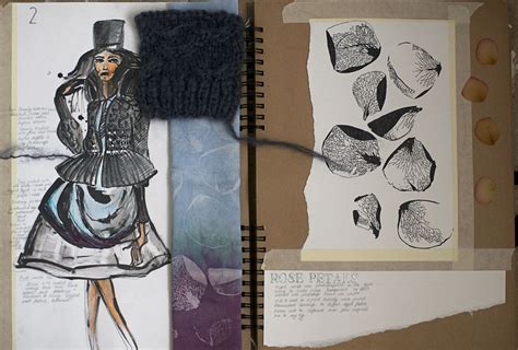 Fashion Sketchbooks Artist Study With Thanks To Deimante Mei Lune For