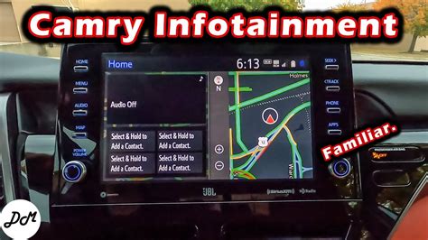 Toyota Camry Infotainment Review Touchscreen Apple Carplay