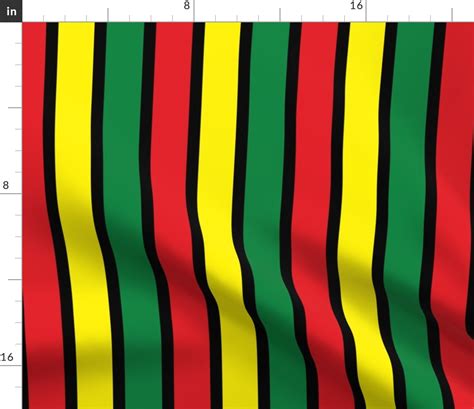 Africa Flag Colors Fabric Spoonflower