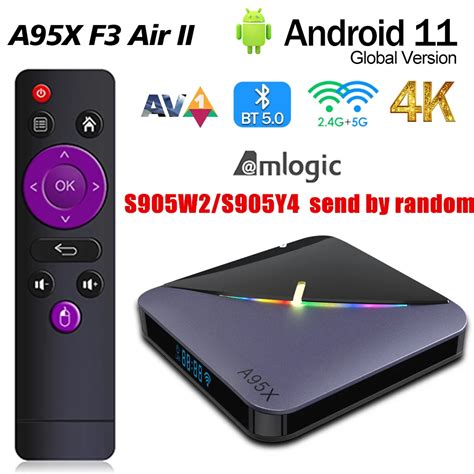 A X F Air Ii Tv Prishta Android Amlogic S W Y Rgb Bt Av D