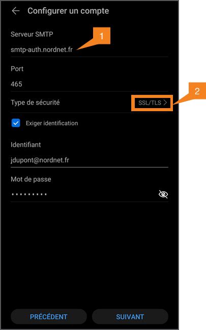 Assistance Nordnet Android Ajouter Un Compte De Messagerie Sur