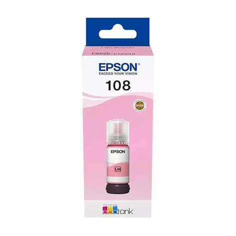 Bouteille D Encre Epson 108 Magenta Clair EcoTank 70ml