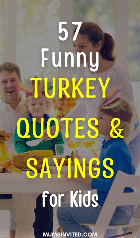 57 Cute Turkey Quotes And Sayings For Kids Images 2024 Mums Invited