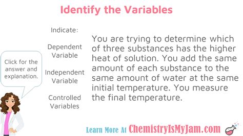 How To Identify Variables In Science