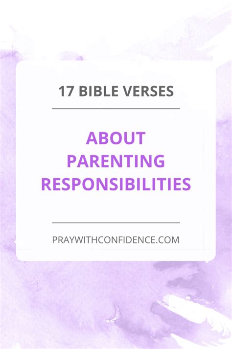 17 Must Know Bible Verses About Parenting Responsibilities - Pray With ...