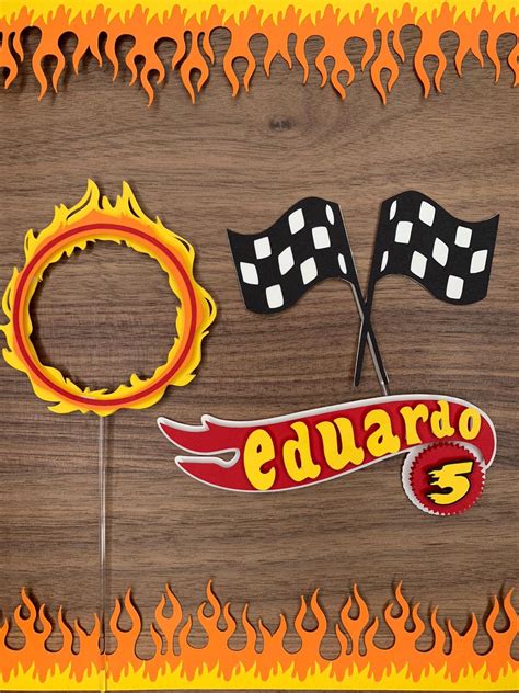 Cake Topper Hot Wheels Etsy