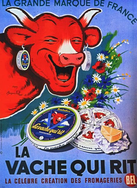 La Vache Qui Rit Vintage Poster | La réclame en cuisine | Pinterest | Vintage Posters, Poster ...