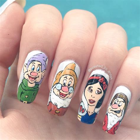 Snow White Disney Nails Disney Nails Bunny Nails Nails