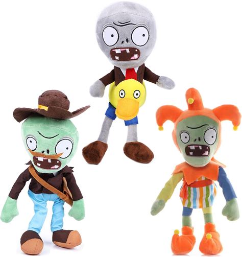 Piezas Plants Vs Jester Plush Zombie Sets Toy Postman Peluches