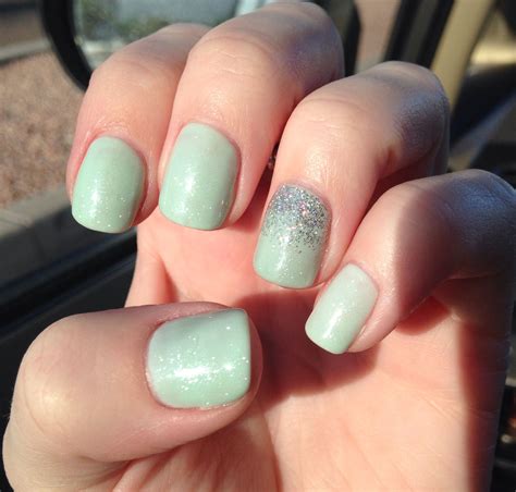 Mint Green Nails Green Nails Mint Green Nails Pretty Nail Art Designs