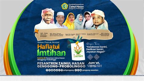 Live Malam Puncak Haflatul Imtihan Ke Puteri Pesantren Zainul