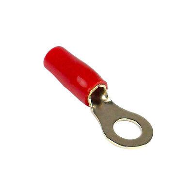 Xscorpion RT8R Ring Terminal 8Ga 10Pcs Gold Red Sleeve EBay