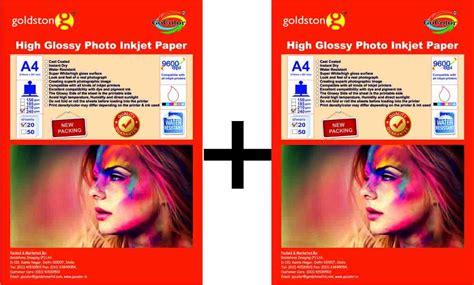 Gocolor High Glossy Inkjet Photo Paper Gsm A Sheets X Pack