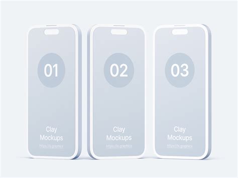 Iphone 14 Pro Clay Mockups Scene 01 Figma Sketch Photoshop