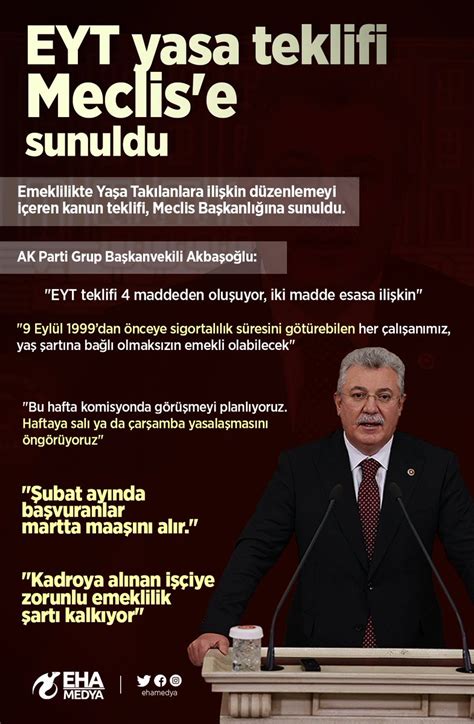 EHA MEDYA on Twitter EYT yasa teklifi Meclis e sunuldu Prim günü ve