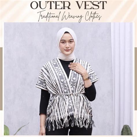 Jual Outer Tora Vest Etnik Tenun Ikat Troso Etnik Vest Shopee Indonesia