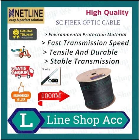 Jual Kabel Fiber Optik Meter Ftth Drop Cable Sc Sc Fiber Optic Fo