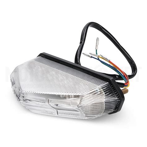 Piloto Trasero Universal Con Intermitentes Led Transparente Allpro