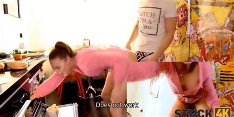 STUCK4K Sex Isnt In Girls Plans Still She Enjoys It In The Kitchen Tnaflix