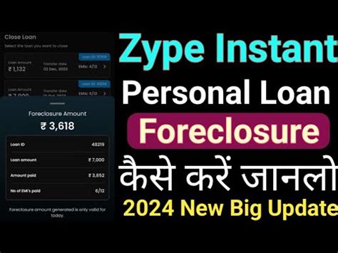 ZYPE Instant Personal Loan Foreclosure Kaise Kare How To Foreclosure