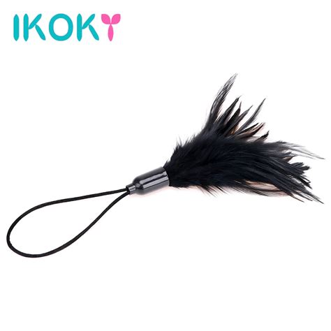 Ikoky Feather Clitoris Stimulator Sm Bondage Sex Whip Erotic Toys Flirting Teasing Sex Toys For