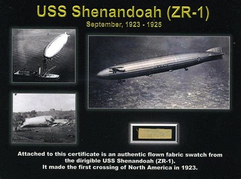 Uss Shenandoah Airship Genuine Fragment Plus 4 Candid Photos Of The