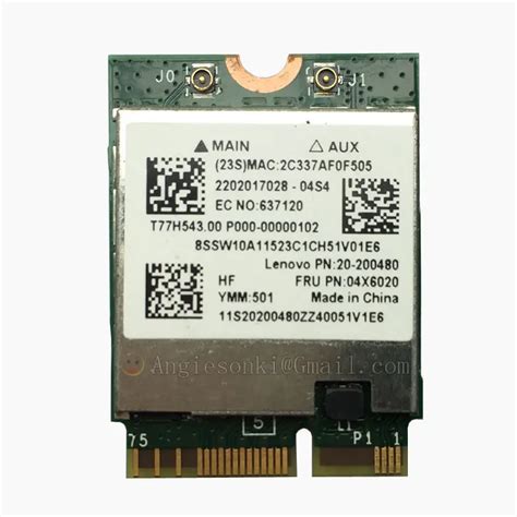 BCM94352Z AC NGFF WIFI WLAN KART Bluetooth 4 0 IBM Lenovo N50 70 B50