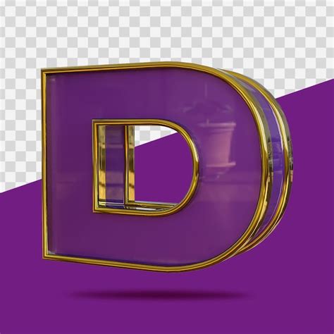 Letras Render D Realista Archivo Psd Premium