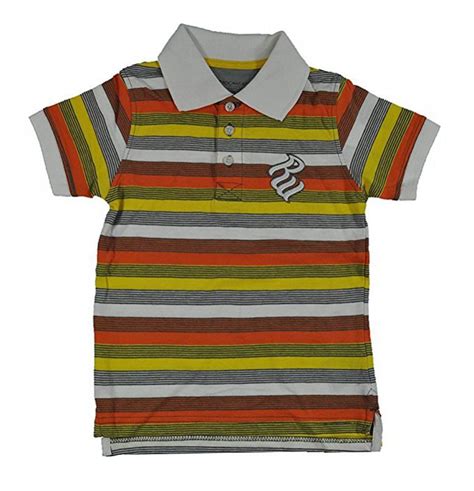 Rocawear Boys Ss Striped Multi Color Polo Size 7 32 Ebay