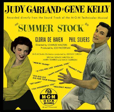 Judy Garland - Summer Stock (Original Motion Picture Soundtrack) Lyrics ...