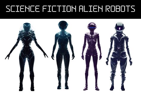 Science Fiction Alien Robots Graphic by Alavays · Creative Fabrica