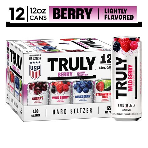 Truly Hard Seltzer Berry Variety Pack, 12 Pack, 12 fl. oz. Cans, 5% ABV ... 