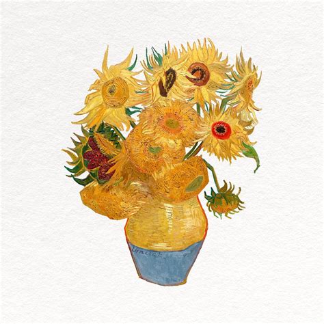 Sunflower Van Gogh S Artwork Remixed Premium Photo Rawpixel