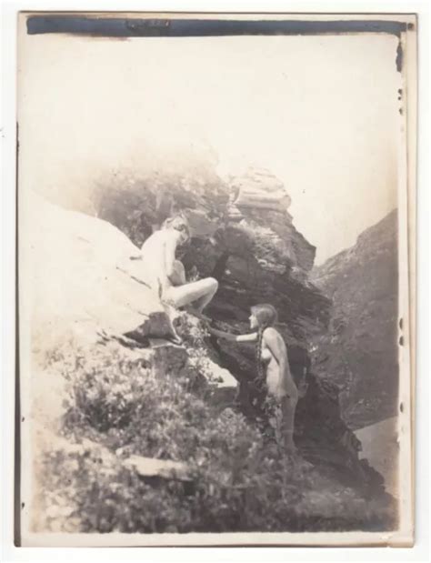 NACKTE FRAUEN AKT Girl Female Nude Nudism Lebensreform Foto 11 9 X 8 9cm 1900 EUR 45 00