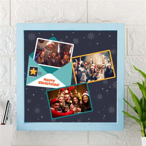 Buy/Send Merry Christmas Personalized Photo Frame Blue Online | IGP ...