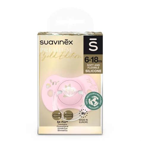 Suavinex Smoczek Dla Niemowlaka Sx Pro Gold Premium R Owy M