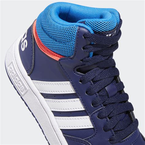 Adidas Hoops Mid Shoes Blue Adidas UAE